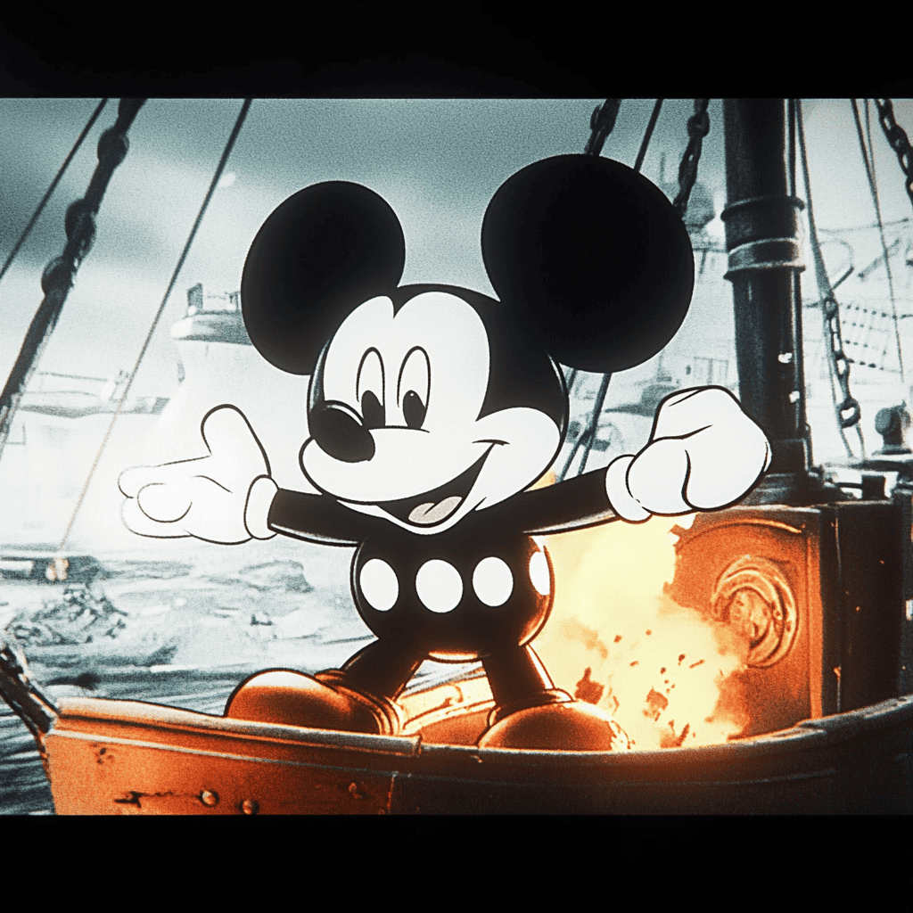 As of Jan. 1, 2024, the original Mickey Mouse from the 1928 cartoon film Steamboat Willie is free from copyright.